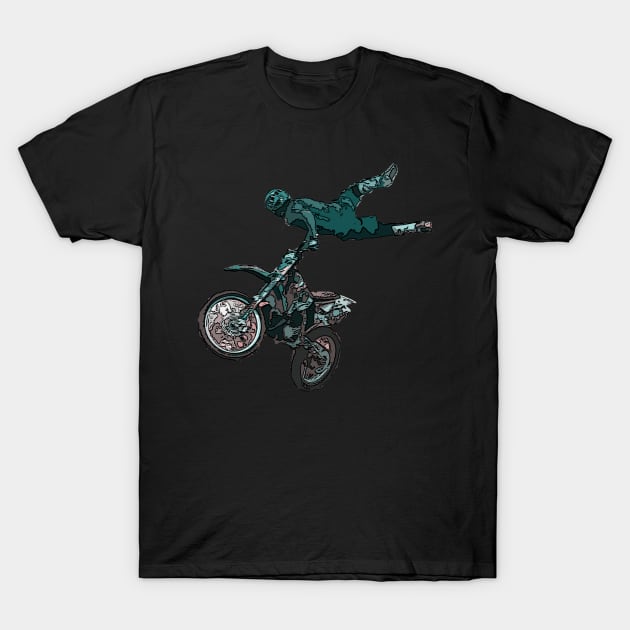 mx motocross T-Shirt by rickylabellevie